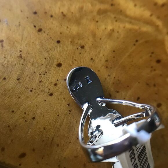 Spiny Turquoise Sterling Silver Ring Size 7 - Picture 5 of 8